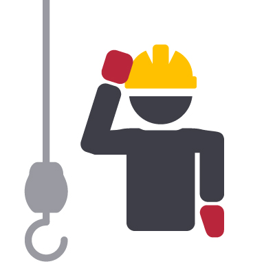 Main Hoist Crane Operator Hand Signal