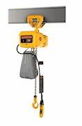 yellow and grey hanging Single Phase 1 Ton Harrington SNERP Hoist 