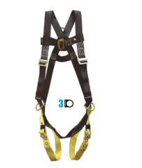 Black and yellow Elk River universal harness for fall protection.