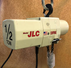 White Hook Mount coffing hoist with 1/2 Ton Capacity for sale at  Americrane & Hoist Co.